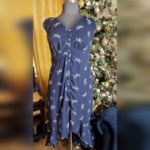 Chenault Size XL Button Down Floral Dress